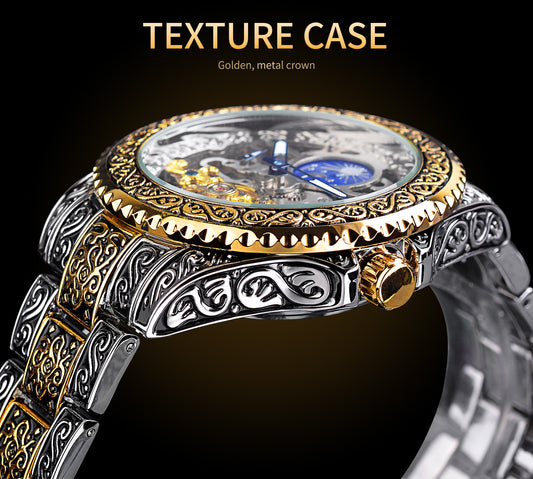 Forsining Skeleton Tourbillon Luxury Men’s Mechanical Watch