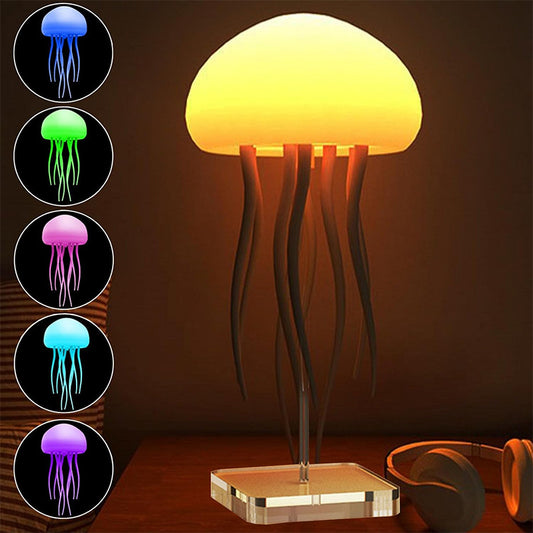 LED Jellyfish Lamp – Mood Night Light for Bedside Decor