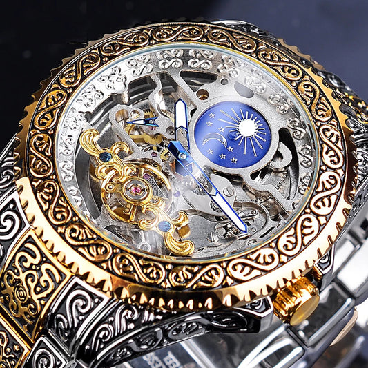 Forsining Skeleton Tourbillon Luxury Men’s Mechanical Watch